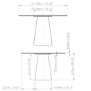 Mona Lacquered Glass Round Dining Table