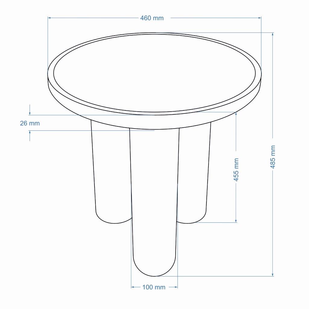 Sofia Industrial End Table