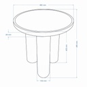 Sofia Industrial End Table