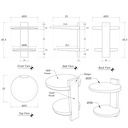 Lucy Wall Mounted Nightstand