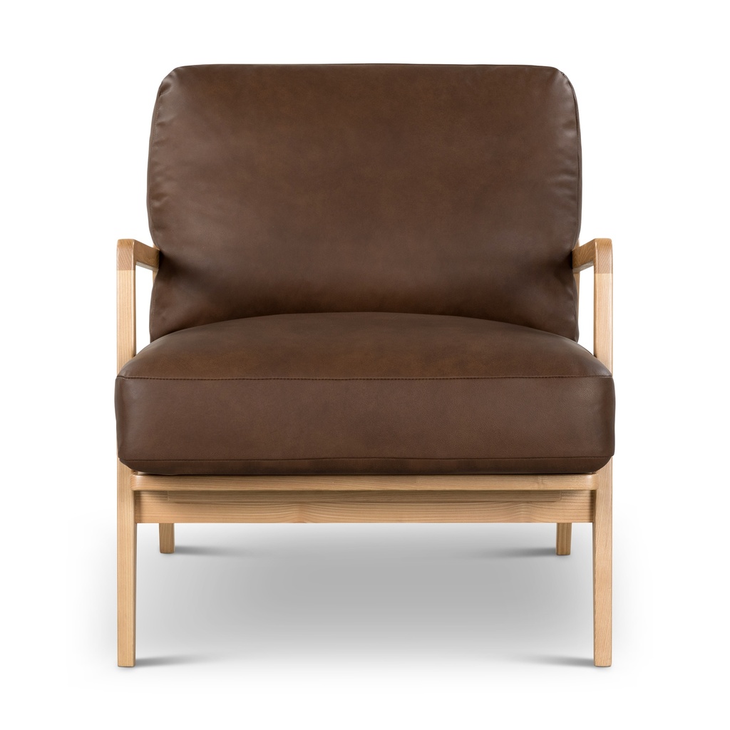 Carmelo Genuine Leather Accent Chair