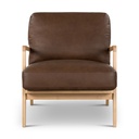 Carmelo Genuine Leather Accent Chair