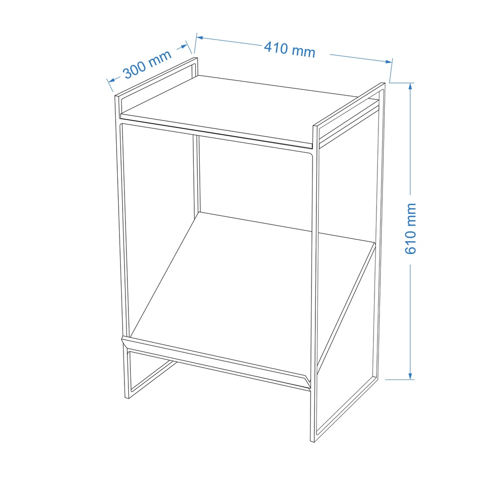 Noemi Enamel Magazine End Table
