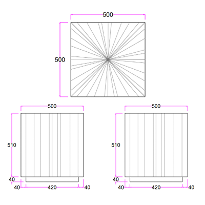 Sun End Table