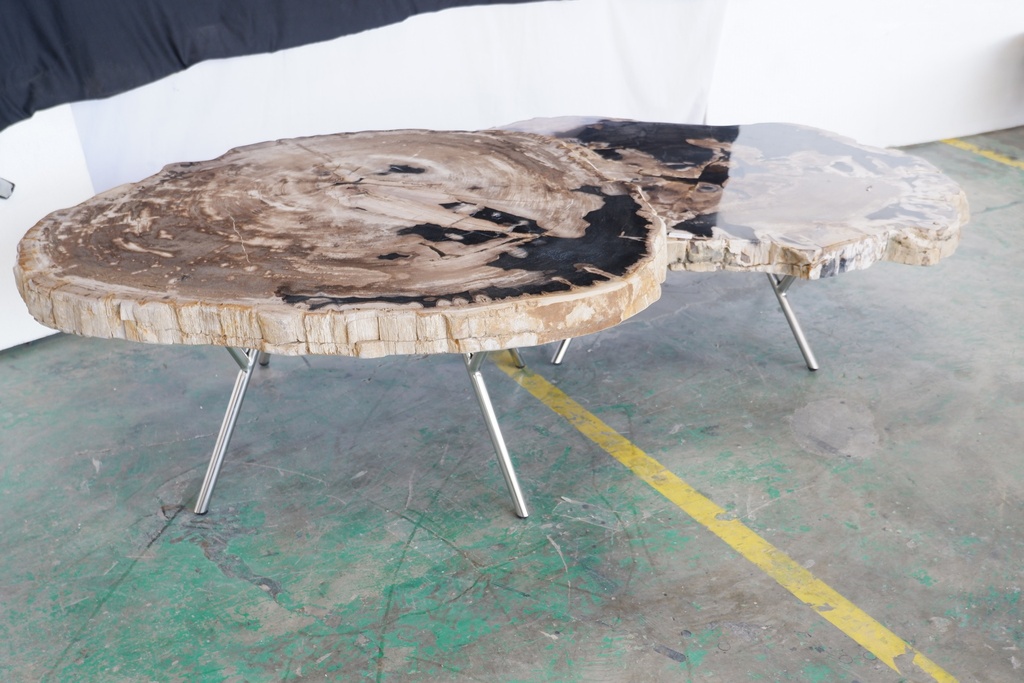 Lastra Coffee Table - Natural Dark (Set of 2)