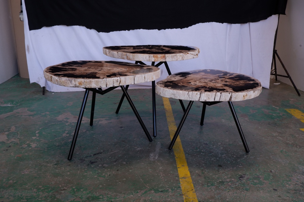 Jeno Nesting Coffee Table (set of 3) - Natural Dark