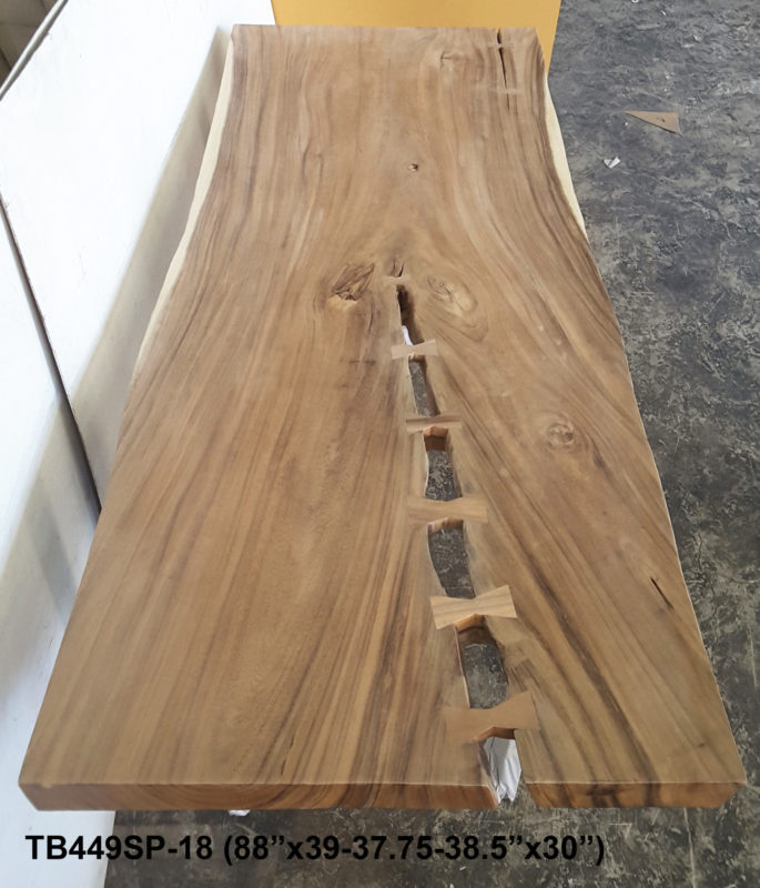 [SN80418-TN-TB449SP-18] 84" Freeform Dining Table (SN80418-TN-TB449SP-18)