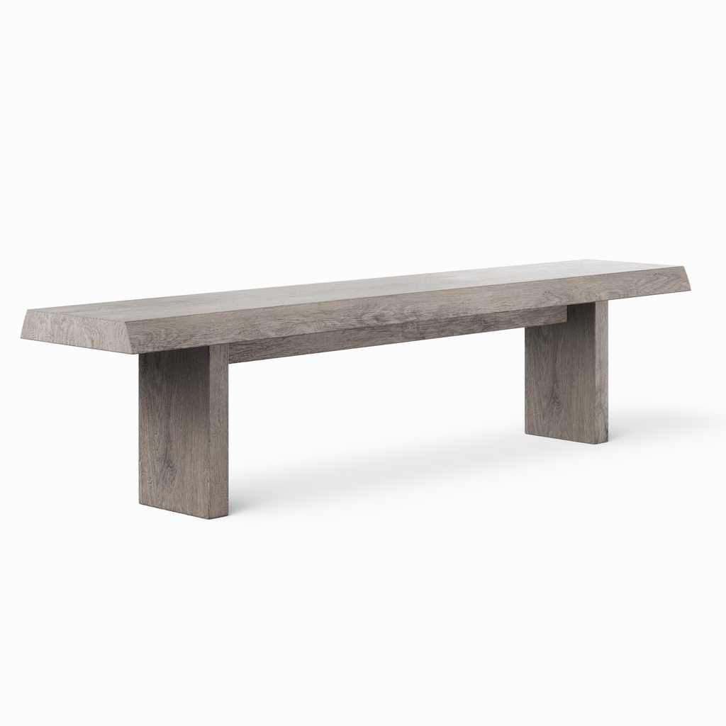 [IL-BRO-BENCH-065GY] Brooks Bench (Sandblasted Grey, 65")