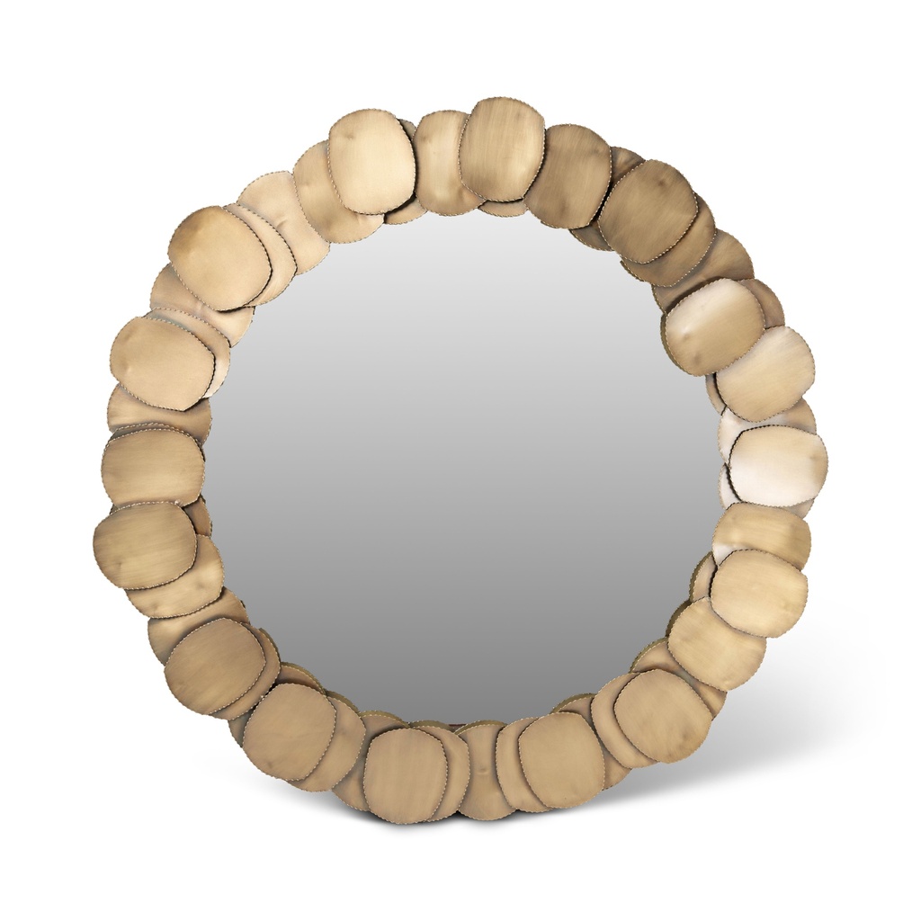 [IJ-SURI-MIR-43AB] Suri Mirror (Antique Brass, 43"D)