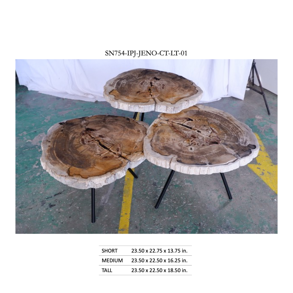 Jeno Nesting Coffee Table (set of 3) - Natural Light