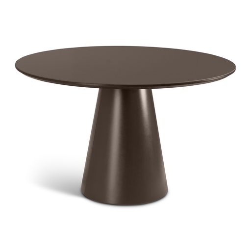 Mona Lacquered Glass Round Dining Table