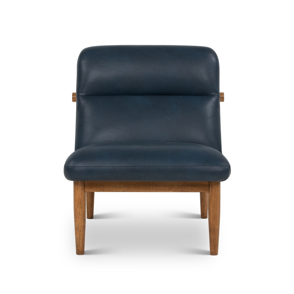[VC-1135-C-DROXBLU] Hudson Leather Accent Chair (Oxford Blue)