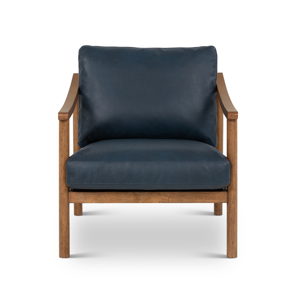 [VC-1464-C-DROXBLU] Rowan Leather Accent Chair (Oxford Blue)