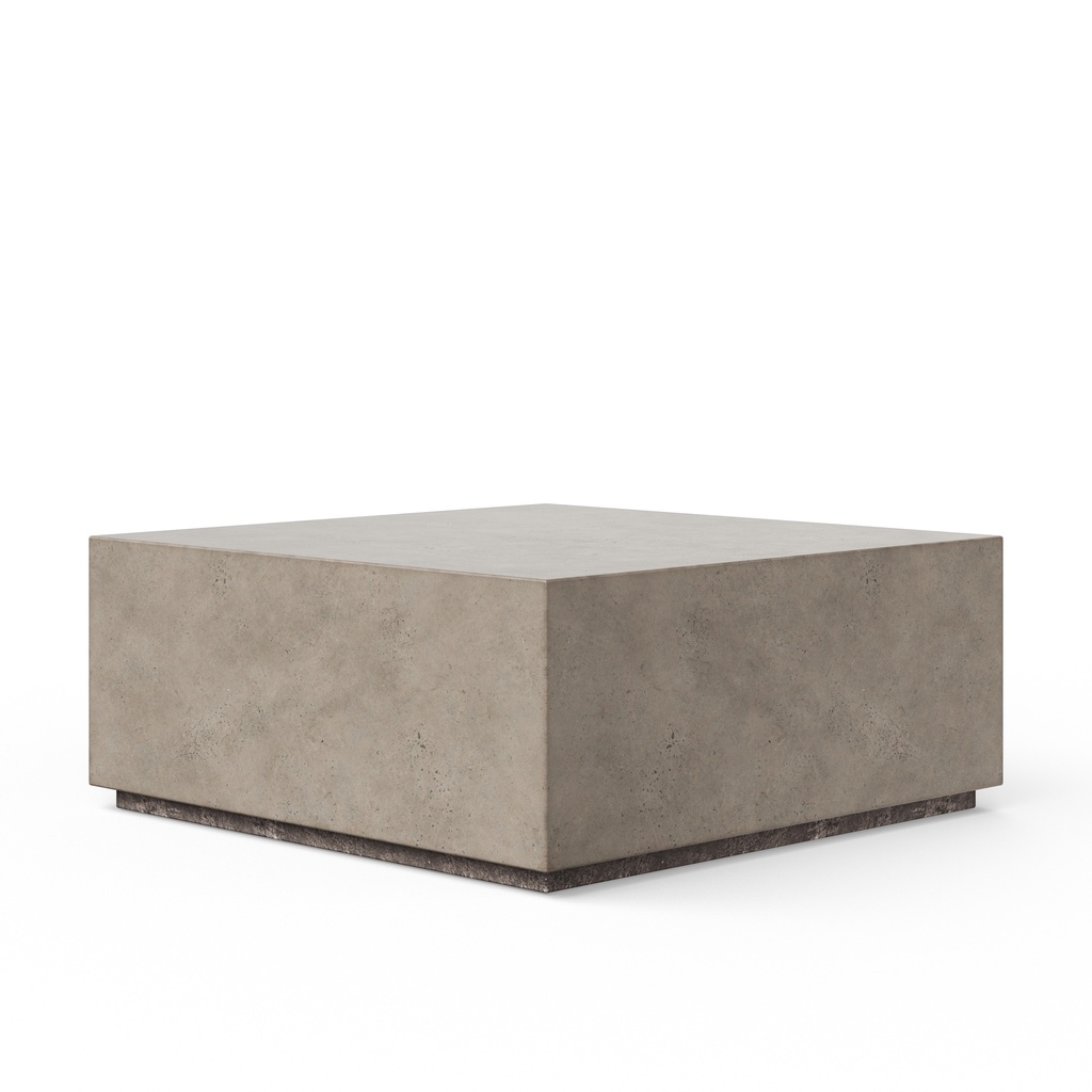 [VGS-BLOC-40-SQ] Bloc Square Coffee Table (Dark Grey, small: 39.5sq x 16.5h)