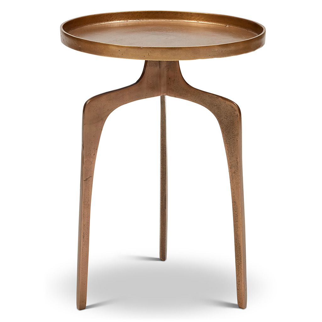 [IJ-VINYA-ET-AB] Vinya End Table (Antique Brass)
